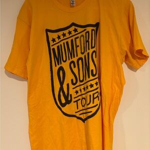 Mumford and Sons, American Apparel Yellow Graphic Kids T-Shirt